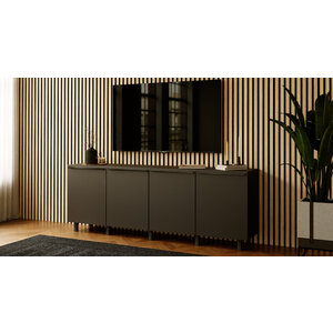 Artego Design Turin Aya 200 cm Dressoir Zwart