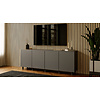 Turin Ayaya 200 cm Dressoir Grafiet