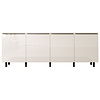 Eco Nora 240 cm Dressoir Hoogglans Alpine Wit