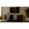 Turin Ayaya 240 cm Dressoir Zwart