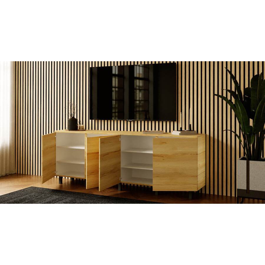 Trendy Ayaya 240 cm Dressoir Eiken Trendy Ayaya 240 cm Dressoir Eiken