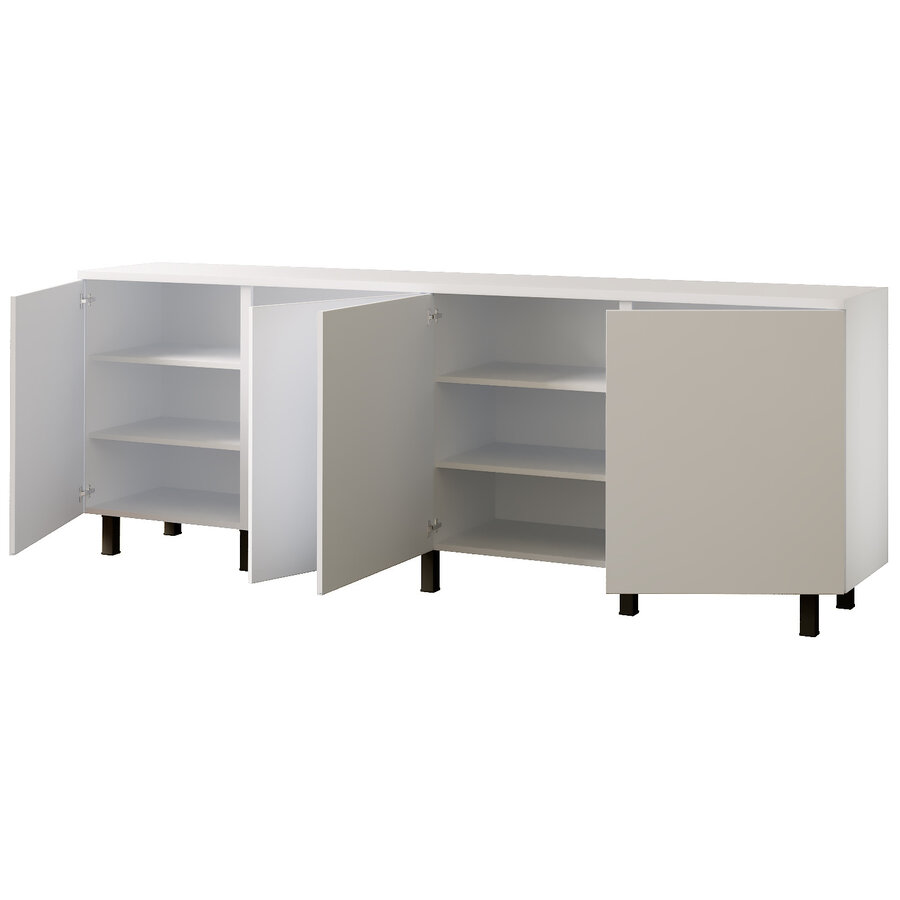 Turin Ayaya 200  cm Dressoir Alpine Wit Turin Ayaya 200  cm Dressoir Alpine Wit