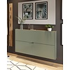 Ameca Taupe Groen / Eiken Halmeubelset Twee