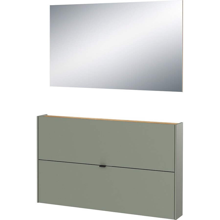 Ameca Taupe Groen / Eiken Halmeubelset Één Ameca Taupe Groen / Eiken Halmeubelset Één