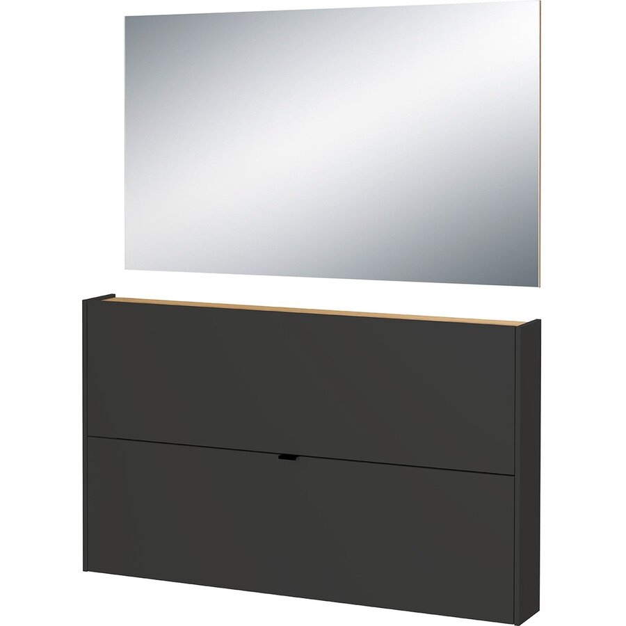 Ameca Grafiet / Eiken Halmeubelset Één Ameca Grafiet / Eiken Halmeubelset Één