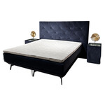 Bellus Continental Grace Tweedekans Boxspring Donkerblauw Bellus Continental Grace Tweedekans Boxspring Donkerblauw