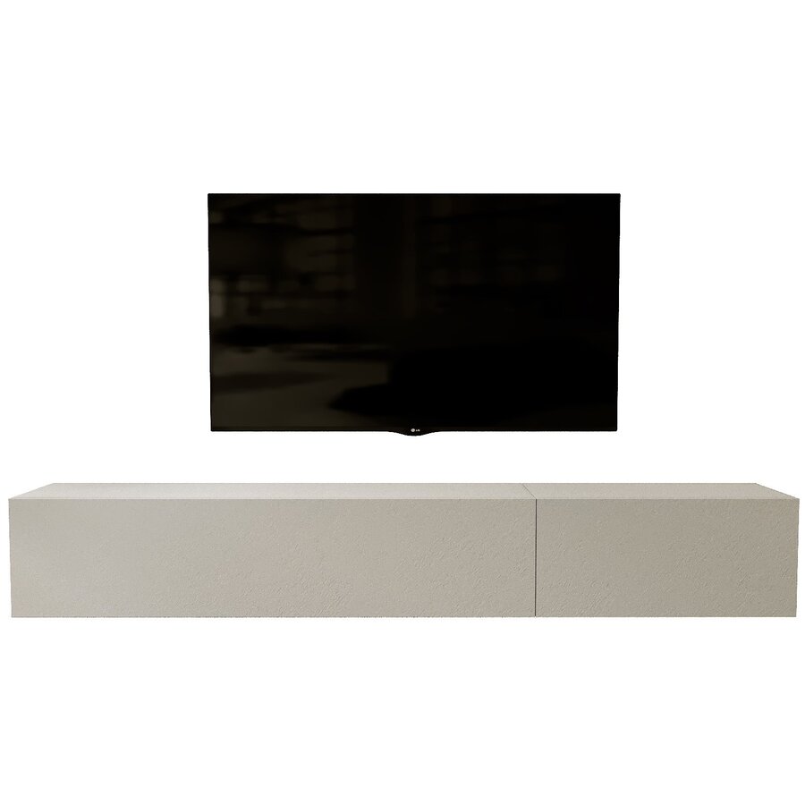 Valentino 207 cm Gesso TV Wandmeubel Valentino 207 cm Gesso TV Wandmeubel