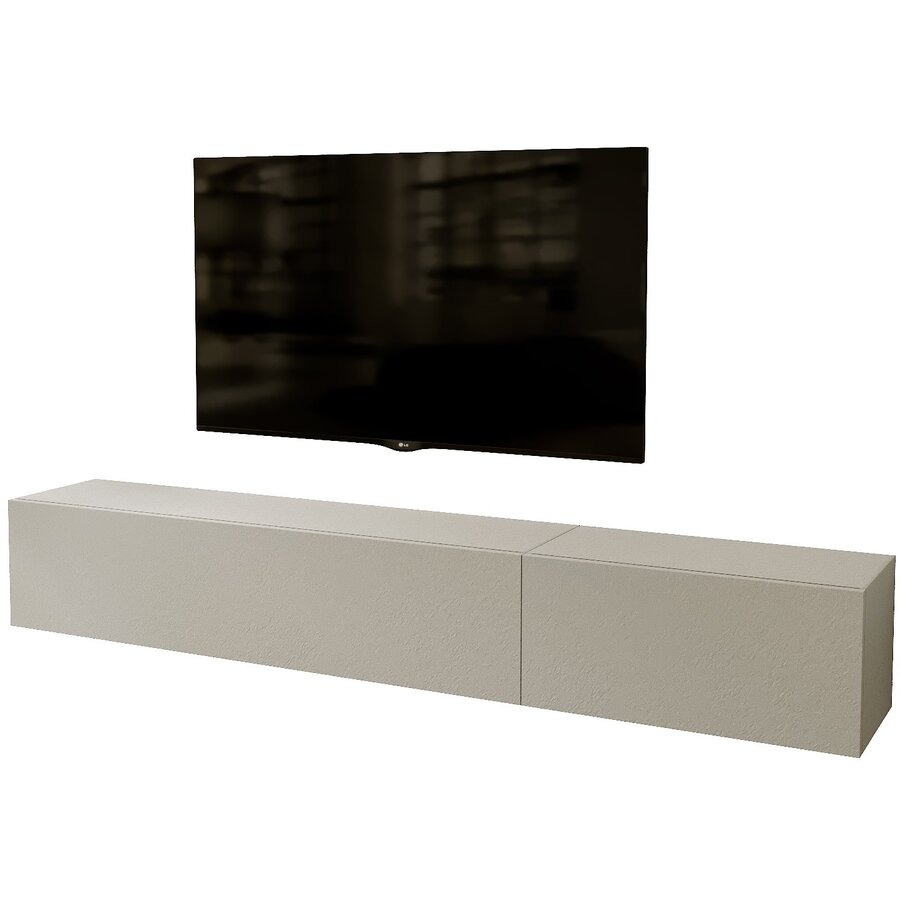Valentino 207 cm Gesso TV Wandmeubel Valentino 207 cm Gesso TV Wandmeubel