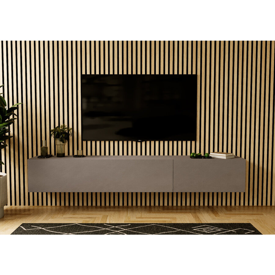 Valentino 207 cm Brons TV Wandmeubel Valentino 207 cm Brons TV Wandmeubel