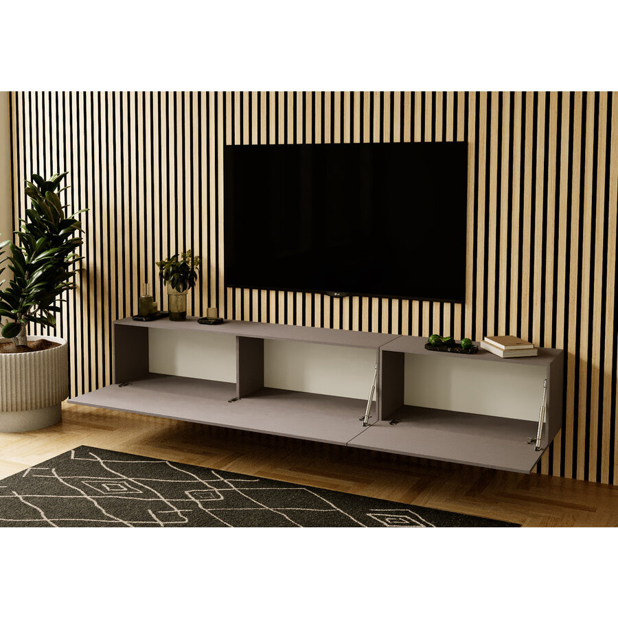 Valentino 207 cm Brons TV Wandmeubel Valentino 207 cm Brons TV Wandmeubel