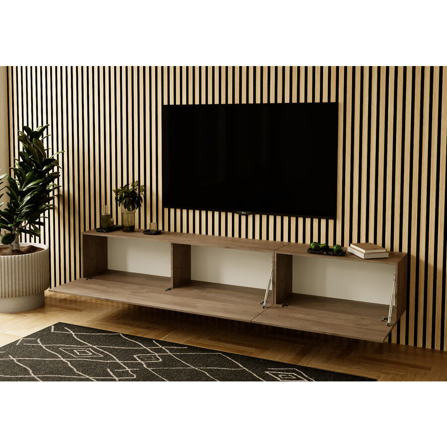 Valentino 207 cm Mercure Eiken TV Wandmeubel