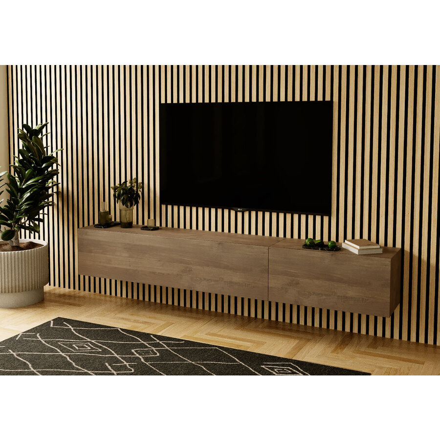 Valentino 207 cm Mercure Eiken TV Wandmeubel