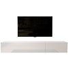 Valentino 207 cm Hoogglans Wit TV Wandmeubel