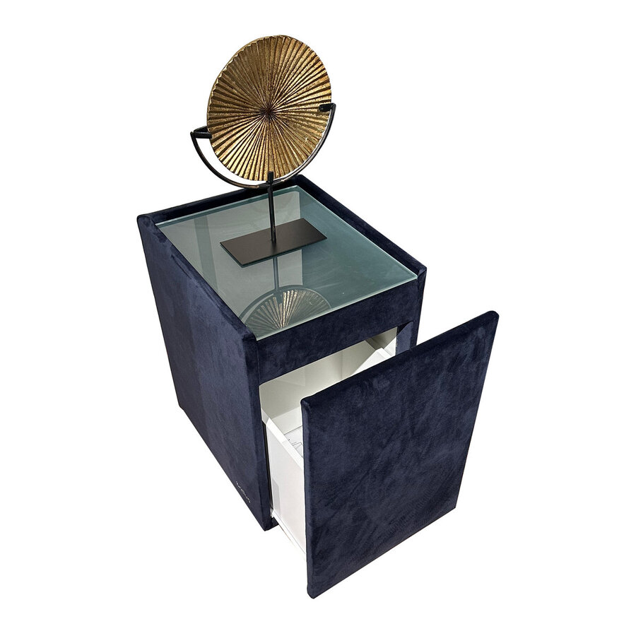 Continental Grace Tweedekans Boxspring Donkerblauw Continental Grace Tweedekans Boxspring Donkerblauw