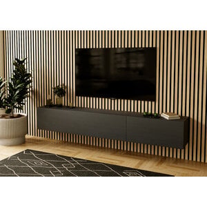 Nova Design Valentino 207 cm Nero TV Wandmeubel