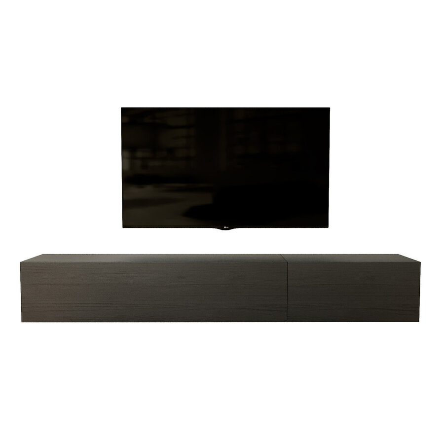 Valentino 207 cm Nero TV Wandmeubel