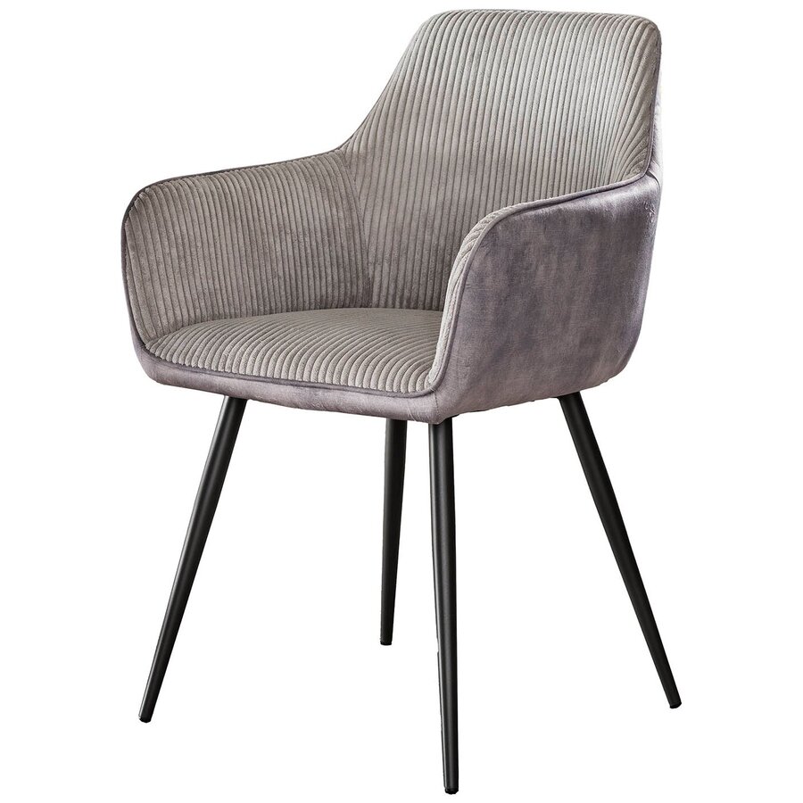 Switch Ribstof Armstoel Zilver Switch Ribstof Armstoel Zilver