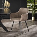 Davidi Design Switch Ribstof Armstoel Zand Davidi Design Switch Ribstof Armstoel Zand