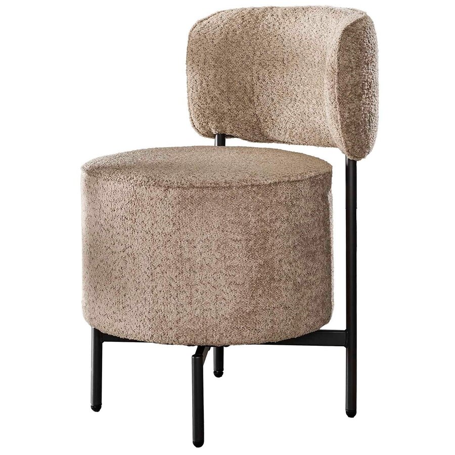 Cocktail Zand Bouclé Draaistoel