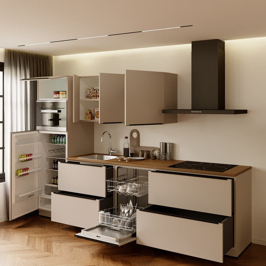 Turin Salie Rechte Keuken Cashmere Turin Salie Rechte Keuken Cashmere