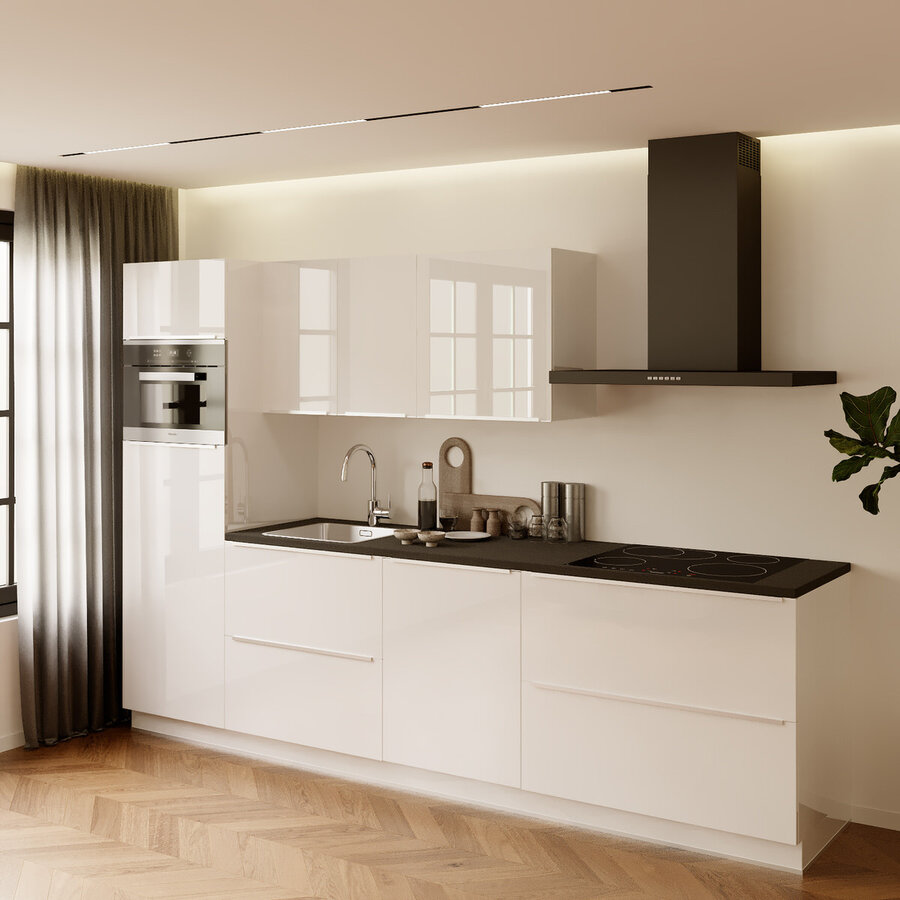 Eco Salie Rechte Keuken Hoogglans Wit Eco Salie Rechte Keuken Hoogglans Wit