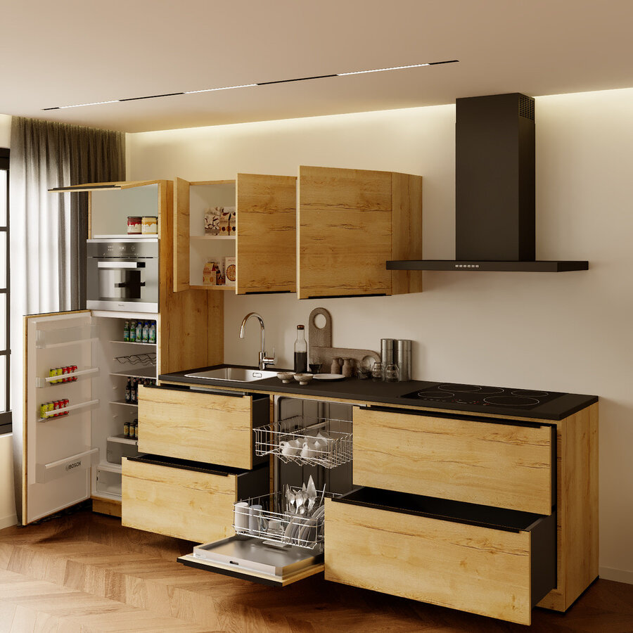 Trendy Salie Rechte Keuken Eiken Trendy Salie Rechte Keuken Eiken