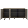 Parma Donker Taupe Dressoir 3-Deuren