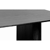 Nola 190 cm Eettafel Zwart Eiken