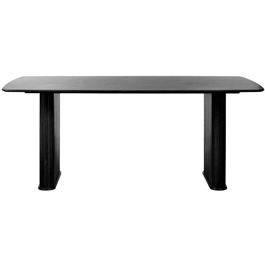Nola 190 cm Eettafel Zwart Eiken Nola 190 cm Eettafel Zwart Eiken