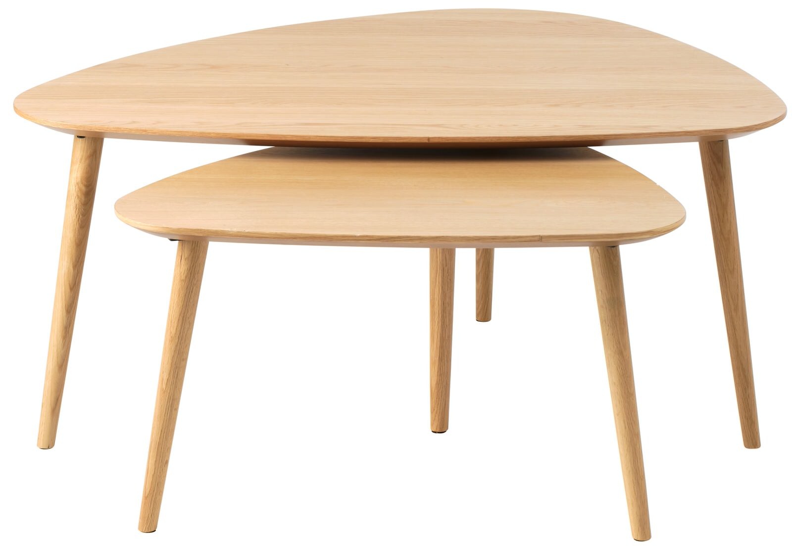 Hygge Interiors Adda Naturel Eiken Salontafel Set Driehoek