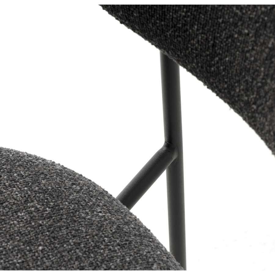 Zama Melange Donkergrijs Eetkamerstoel Zama Melange Donkergrijs Eetkamerstoel