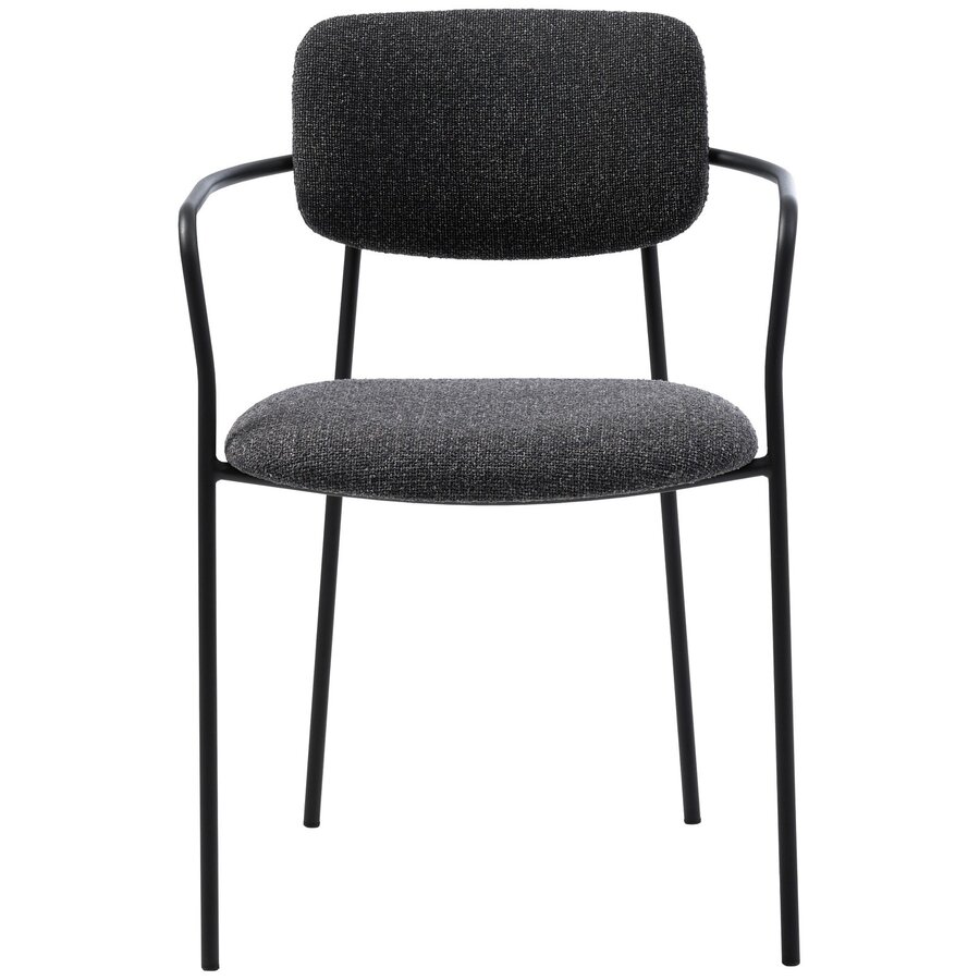 Zama Melange Donkergrijs Eetkamerstoel Zama Melange Donkergrijs Eetkamerstoel