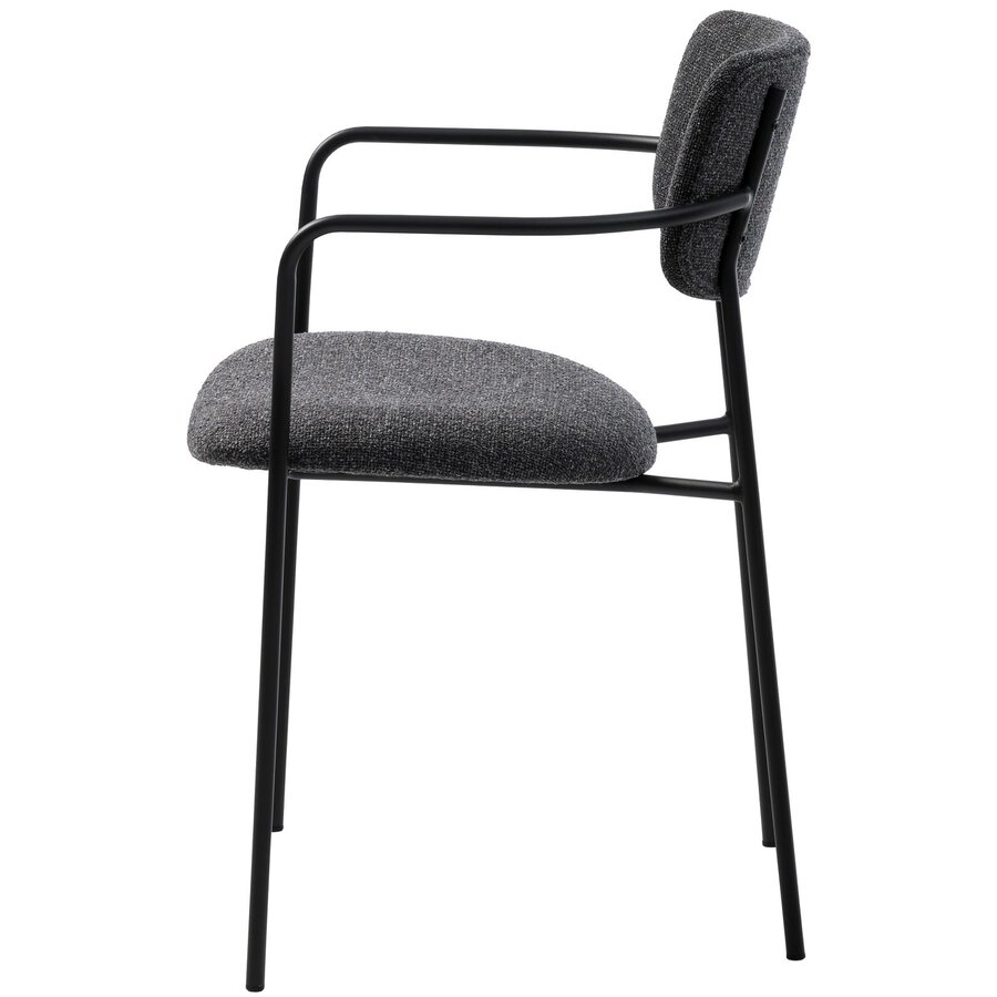 Zama Melange Donkergrijs Eetkamerstoel Zama Melange Donkergrijs Eetkamerstoel