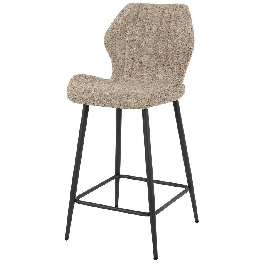 Lubu Zand Bouclé Barstoel Lubu Zand Bouclé Barstoel