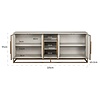 Whitebone Verona Grijs Dressoir 4-Deuren