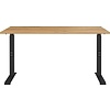 Downey 140 cm Eiken / Zwart Zit Sta Bureautafel