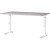 Downey 140 cm Cashmere / Wit Zit Sta Bureautafel