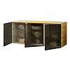 Trendy Smoky 150 cm Zwevend Dressoir Eiken