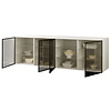 Turin Smoky 200 cm Zwevend Dressoir Alpine Wit