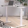 Jet 120 cm Cashmere / Wit Elektrische Zit Sta Bureautafel