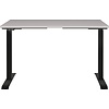 Jet 120 cm Cashmere / Zwart Elektrische Zit Sta Bureautafel