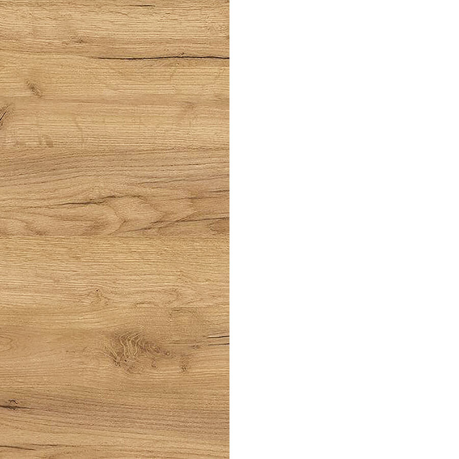 Downey 140 cm Eiken / Wit Zit Sta Bureautafel