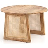 Bridge Ronde Salontafel Natural Mango / Rattan