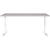 Downey 160 cm Cashmere / Wit Zit Sta Bureautafel Downey 160 cm Cashmere / Wit Zit Sta Bureautafel