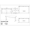 Jet 180 cm Eiken / Wit Elektrische Zit Sta Bureautafel