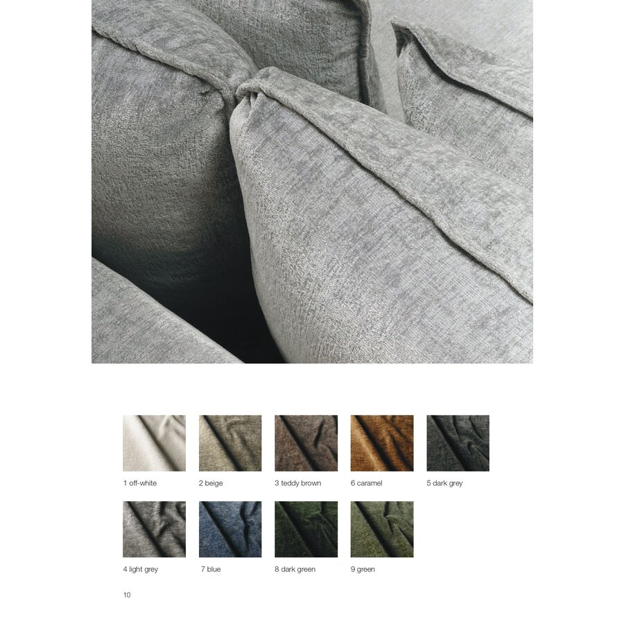 Sits Luna Lichtgrijs Stof Sits Luna Lichtgrijs Stof