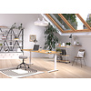 Downey 180 cm Eiken / Wit Zit Sta Bureautafel Downey 180 cm Eiken / Wit Zit Sta Bureautafel
