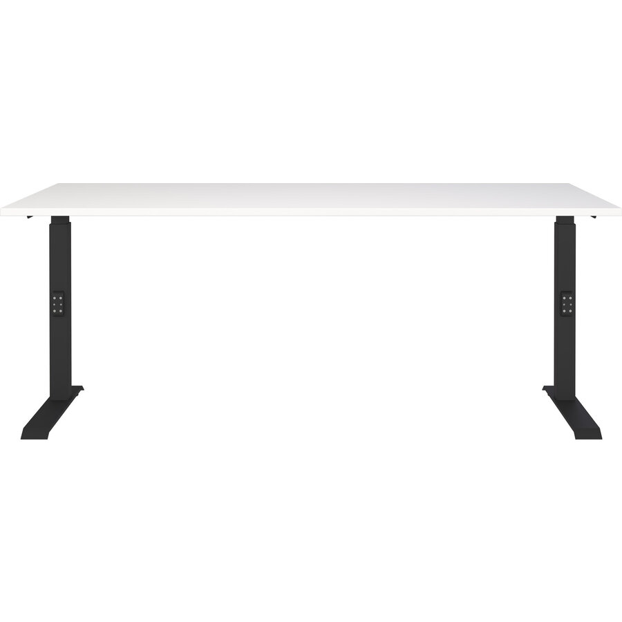 Downey 180 cm Wit / Zwart Zit Sta Bureautafel