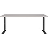 Downey 180 cm Cashmere / Zwart Zit Sta Bureautafel