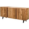 Block Massief Acacia Dressoir 3-Deuren